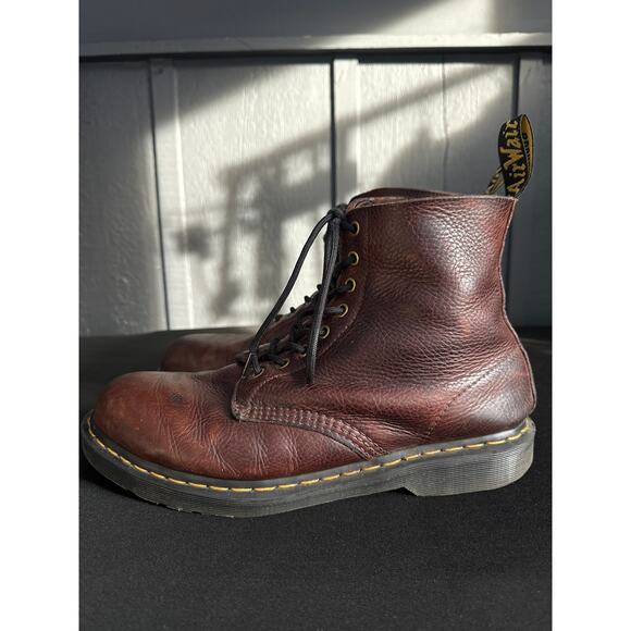 Dr. Martens Brown Leather Lace up 8 Eye Boots Mens Size 11 - Picture 5 of 10